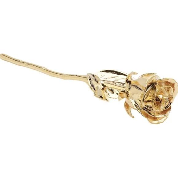 Living Gold 12" Diana Rose Dipped in 24K Gold with Gold Boxed $135 - Picture 1 of 3